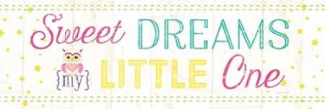 Sweet Dreams My Little One Canvas Art - Jennifer Pugh (8 x 24)