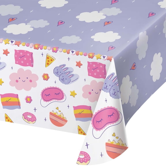 Sweet Dreams Paper Tablecloth, Starry Night Sky, 54" x 96"