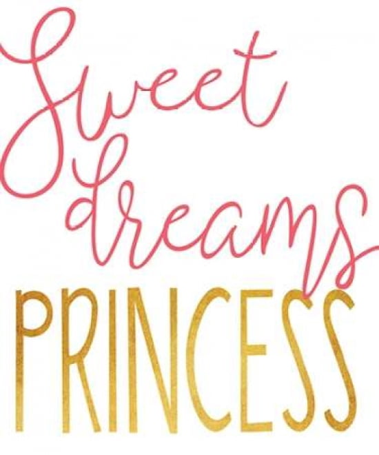 Sweet Dreams Princess Canvas Art - Alli Rogosich (20X24)