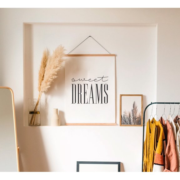 Sweet Dreams Print Above Crib Decor Bedroom Decor Quotes Wall Prints Sweet Dreams Print Calligraphy Art Print Minimalist Decor, Unframed Paper Poster 8x10in