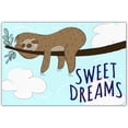 thumbnail image 1 of Sweet Dreams Sloth 7.75" x 11.75" Stretched Canvas Wall Art Prints Modern Paintings Picture for Living Room Bedroom Bathroom Framed Ready to Hang, 1 of 5
