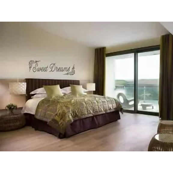 Sweet Dreams Wall Art Vinyl Decal Decor Bedroom Girls Home Lettering Words
