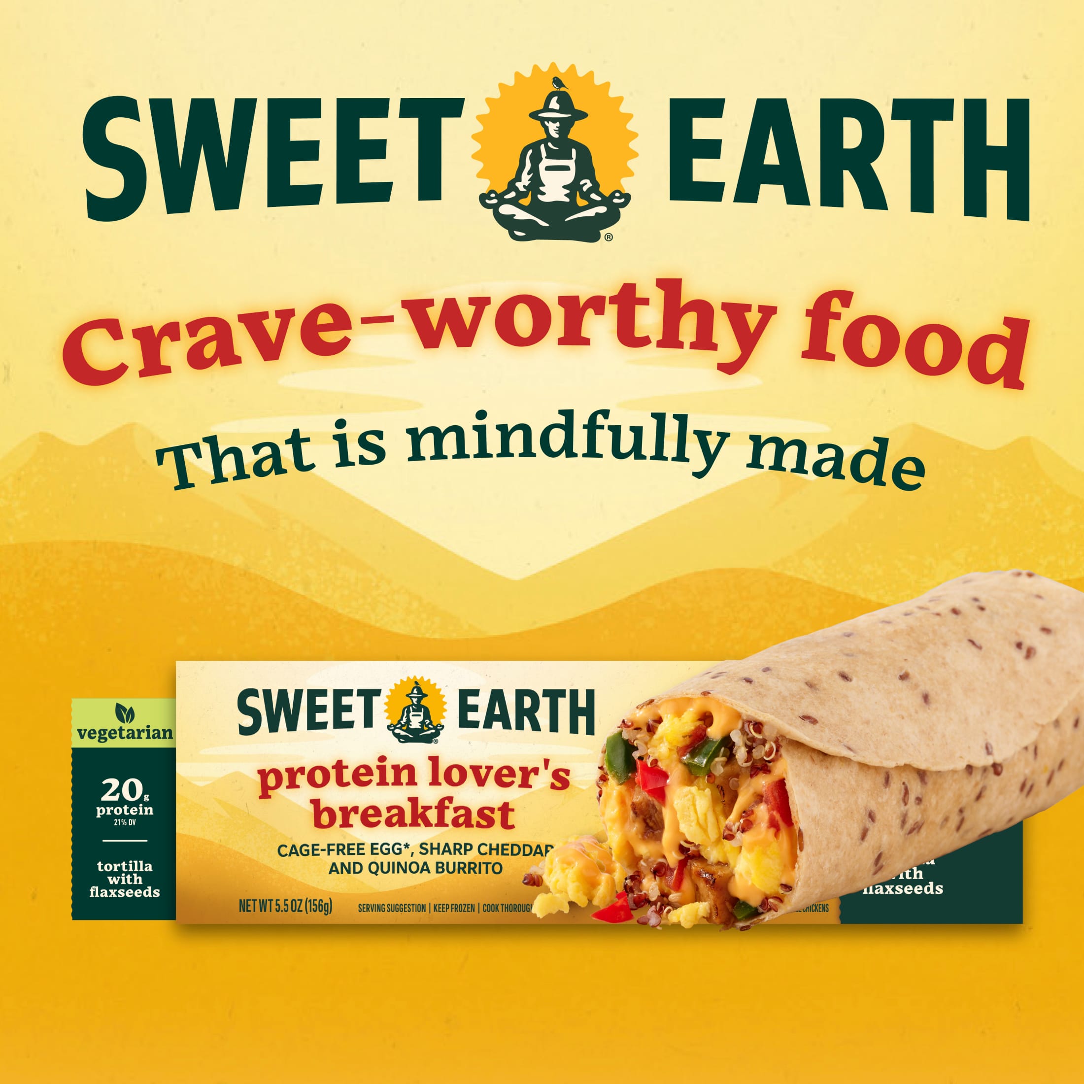 Sweet Earth Protein Lover's Breakfast Burrito (Frozen) 5.5 oz - image 1 of 7