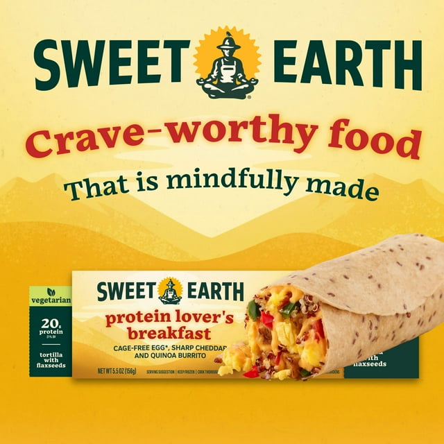 Sweet Earth Protein Lover's Breakfast Burrito (Frozen) 5.5 oz