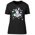 thumbnail image 1 of Sweet Easter Pilot Bunny  T-Shirt Women -Image by Shutterstock, Female Large, 1 of 2