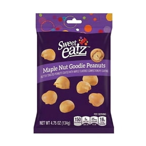 Sweet Eatz Maple Nut Goodie Peanuts, Butter-Toasted Peanuts with Maple-Flavored Confectionery Coating, 4.75 oz