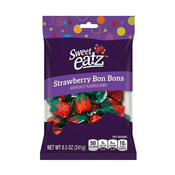 Sweet Eatz Strawberry Bon Bons Hard Candy, 8.5 oz