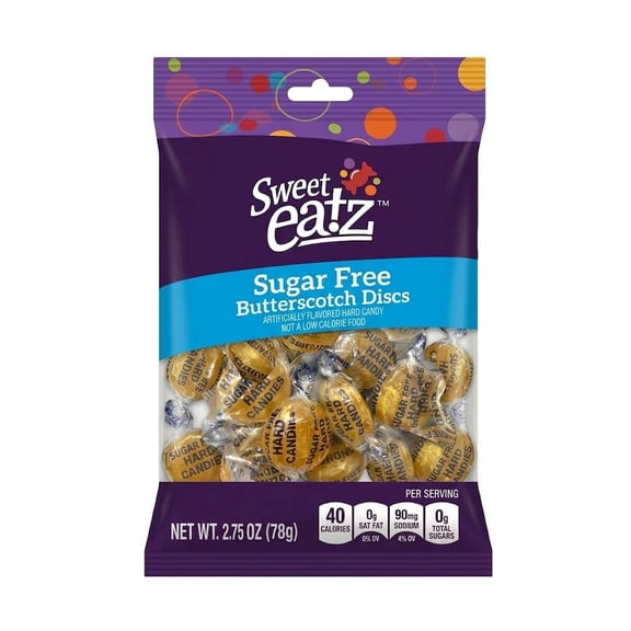 Sweet Eatz Sugar Free Butterscotch Discs Hard Candy, 2.75 oz