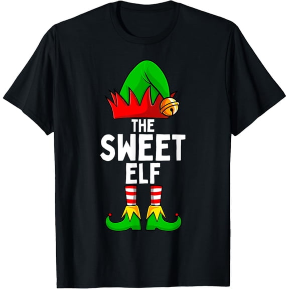 Sweet Elf Matching Family Christmas T-Shirt