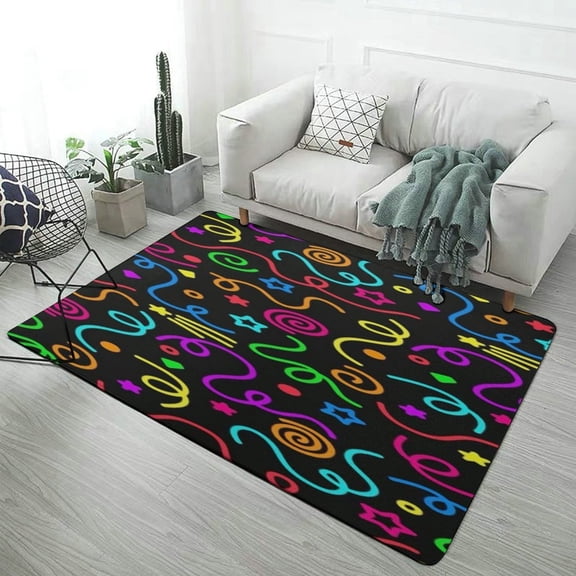 Sweet Emotion Vintage Carpet Soft Comfy Rug for Home Living Room Bedroom Doormat Decor Area Rug Non-slip Mat 47"x 31.5"