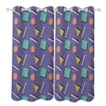 thumbnail image 1 of Sweet Emotion Vintage Study Room Living Kitchen Bedroom For Blackout Curtain Printed 2 Panels, 1 of 6