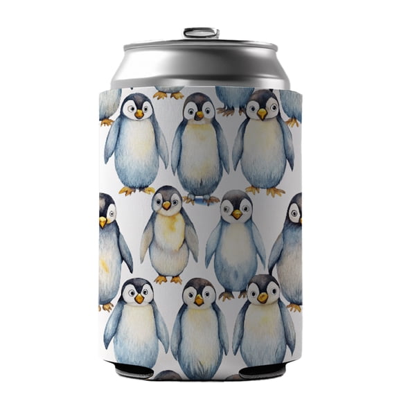 Sweet Emperor Penguins Drink Beer Soda Insulated Sleeve Holder Can Cooler Hugger