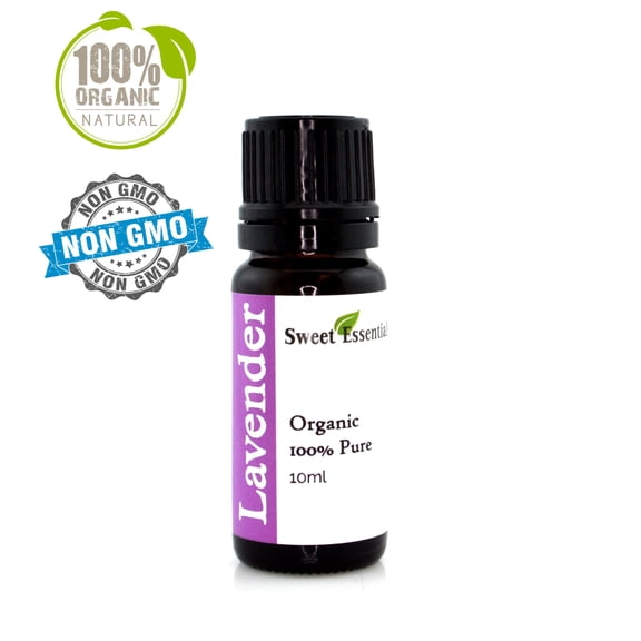 Sweet Essentials, 100% Pure Organic Lavender Essential Oil, 10ml