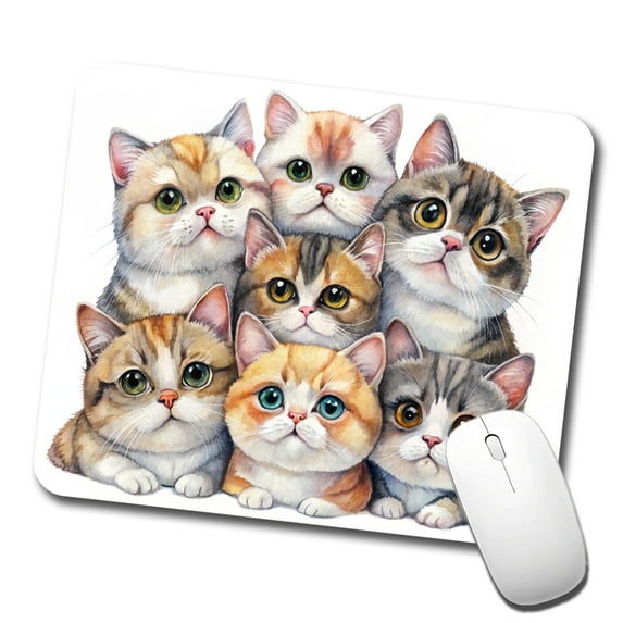 Sweet Exotic Shorthair Cats Mouse Pad Low Profile Gaming Mat