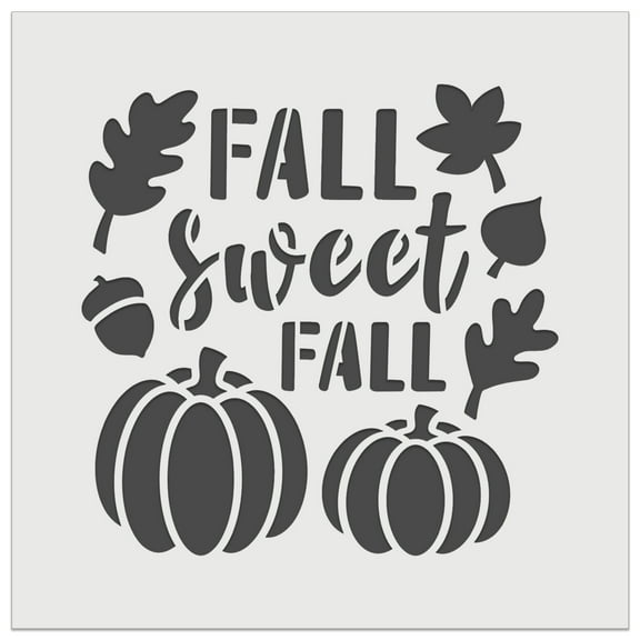 Sweet Fall Pumpkins Acorn DIY Cookie Wall Craft Stencil - 4.5 Inch