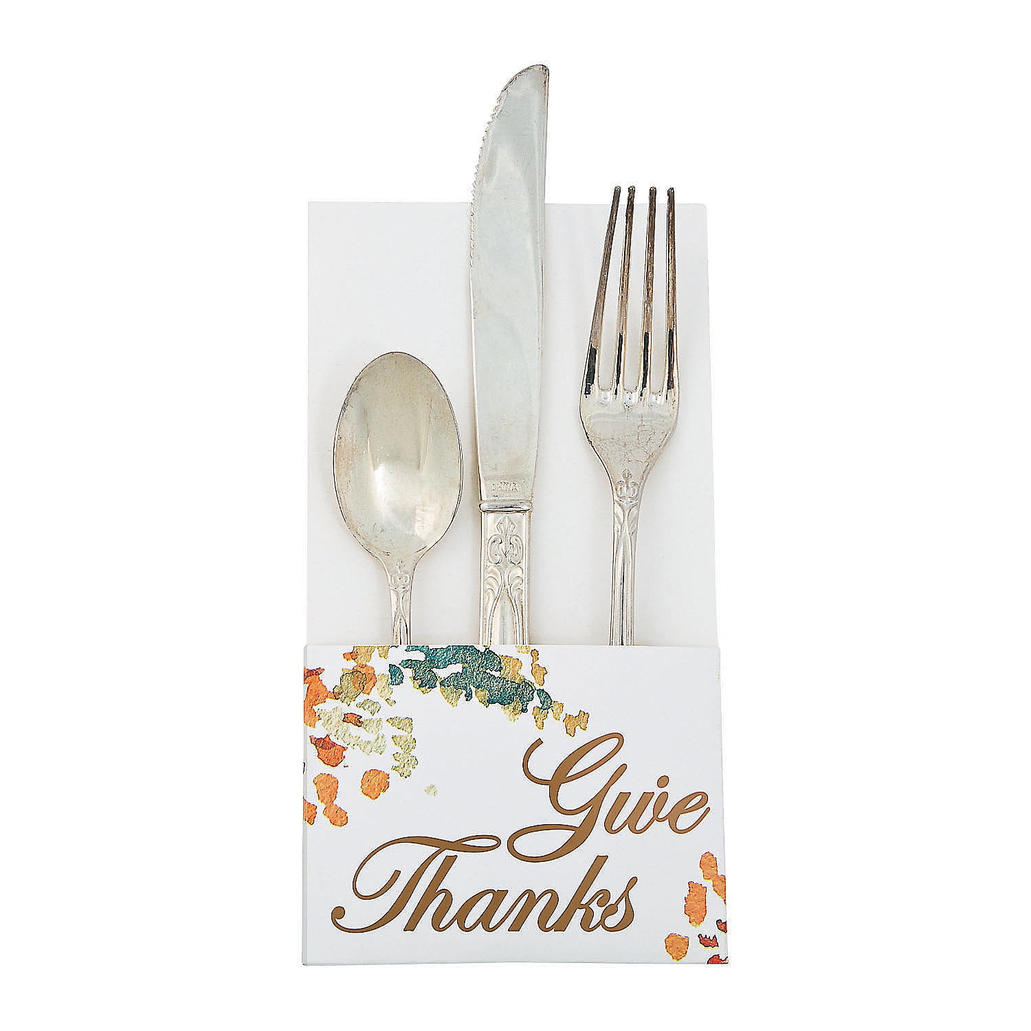 Sweet Fall Silverware Holder - Party Supplies - 12 Pieces