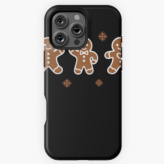 Sweet Festive Cookie Man Phone Case for iPhone 11 12 13 14 15 16 17 Pro Max
