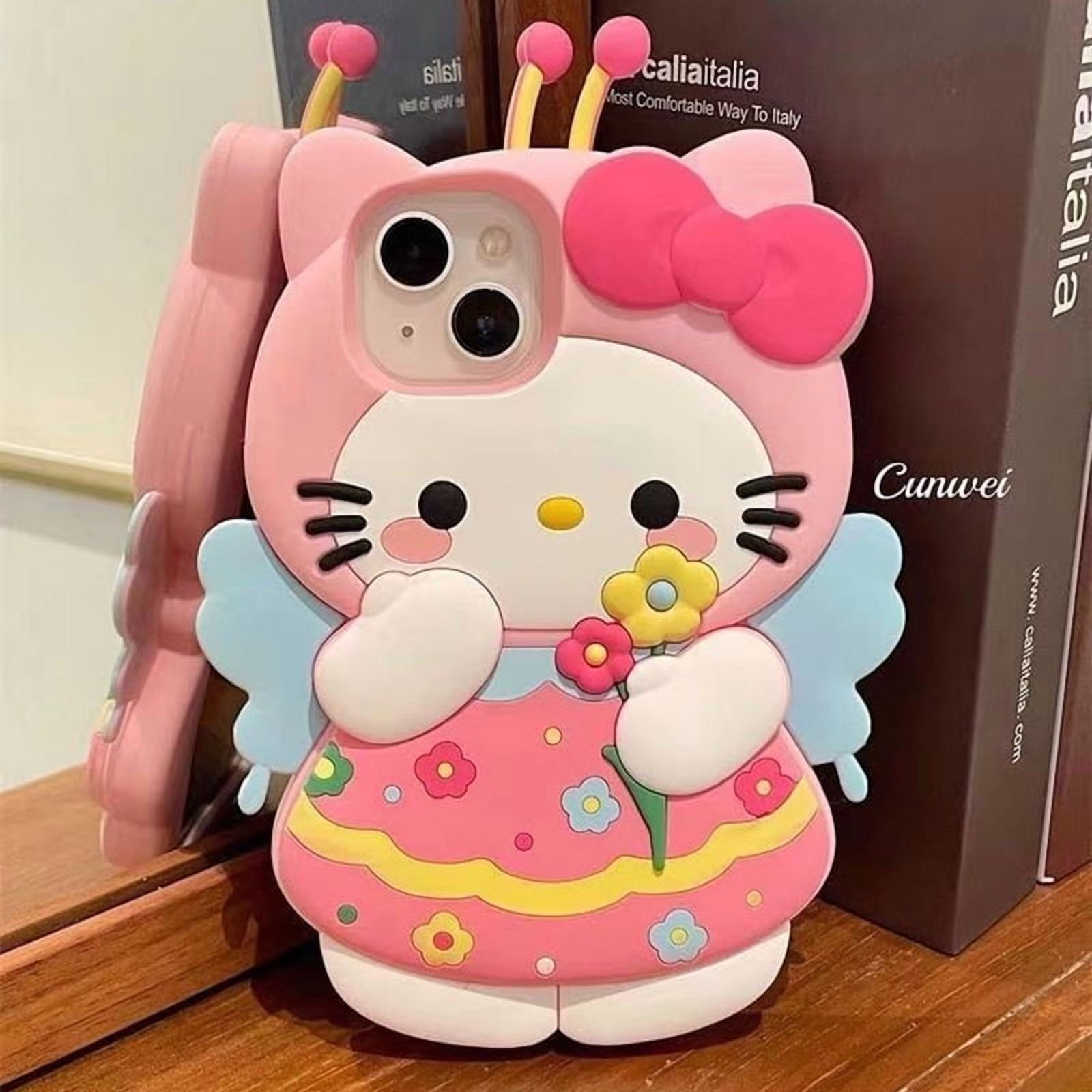Sweet Flower 3D Cartoon Silicon Soft Phone Case for iPhone 16 15 Pro ...