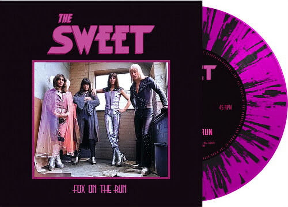 Sweet - Fox On The Run - PINK/BLACK SPLATTER - Music