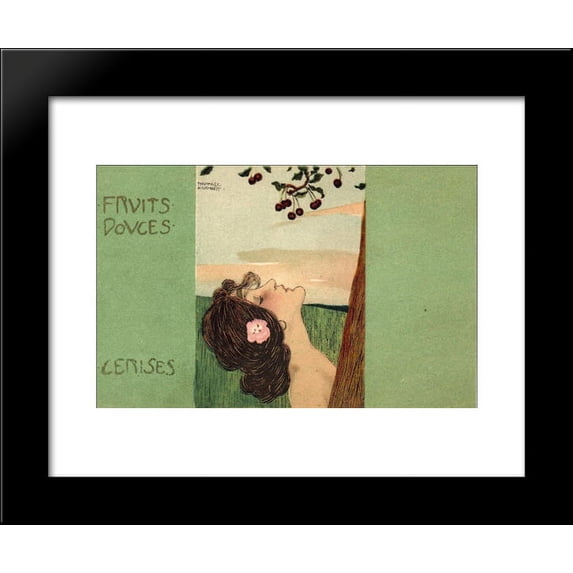 Sweet Fruits 20x24 Framed Art Print by Raphael Kirchner