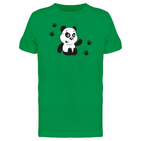 Sweet Funny Panda Cartoon Tee Men's -Image by Shutterstock
