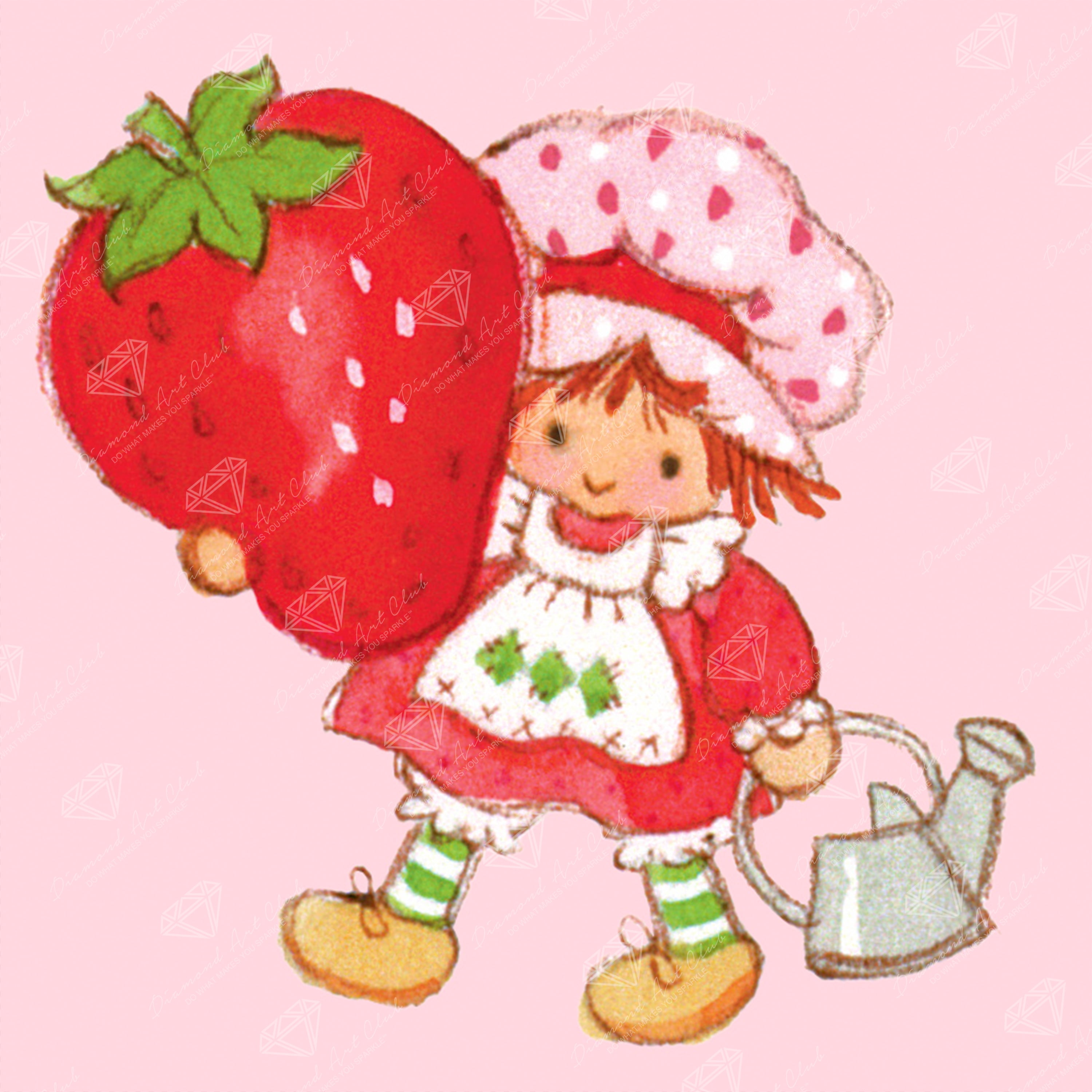 DIAMOND ART CLUB® Berry Sweet Gardener Diamond Painting Kit, Fun DIY Crafts for Adults, Round Diamond Art Canvas, 9" x 9" (22.8 cm x 22.8 cm)