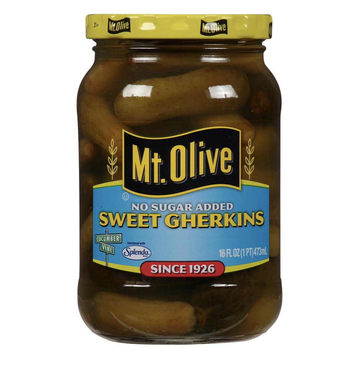 Sweet Gherkins No Sugar Added 16 Oz (Pack Of 2)