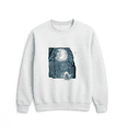 thumbnail image 1 of Sweet Ghost In Foggy Forest Moon Creepy Halloween Atmosphere Graphic Sweatshirt, up to size 5XL, 1 of 2