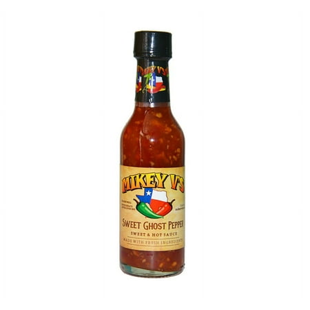 Mikey V's Sweet Ghost Pepper Chili Sauce Sweet and Hot 5 Ounce Bottle