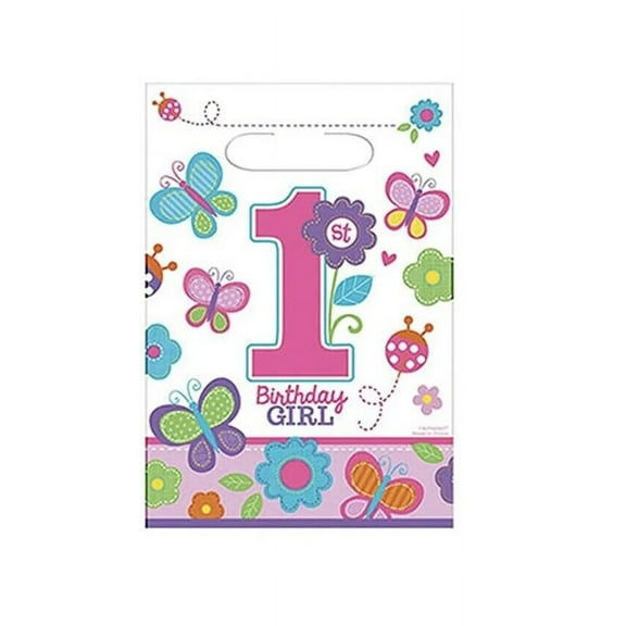 Sweet Girl 1st Birthday Favor Bags (8)
