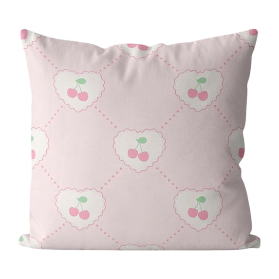 Sweet Girl Style Bowknot Pillow CoverMacaron Heart Cushion CaseSoft Cute Decorative Pillowcase for BedroomSofa Bed Living Room