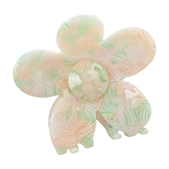 Sweet Girls High Ponytail Hair Lovely Female Colorful Flower Shape Hair Casual Banquet Hair Clip for Girls