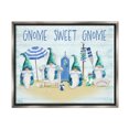 thumbnail image 1 of Sweet Gnome Coastal Beach Family Fairy Tales & Fantasy Graphic Art Luster Gray Framed Art Print Wall Art, 1 of 6