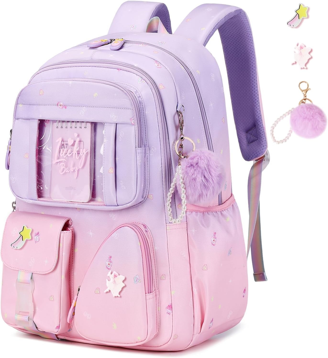 Backpack Essentials Girl Sweet Gradient Backpack | Urban backpacks for apparel retail - Walmart ...