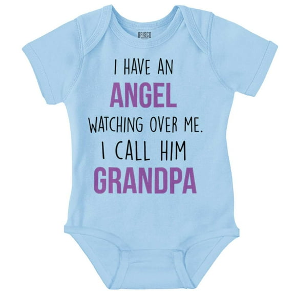 Sweet Grandfather Angel Love Memories Romper Boys or Girls Infant Baby Brisco Brands 6M