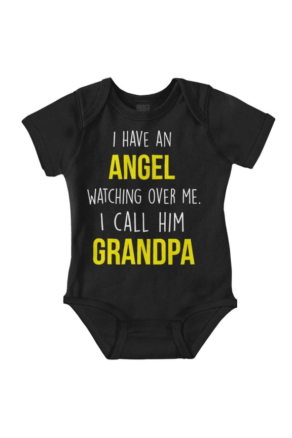 Sweet Grandfather Angel Love Memories Romper Boys or Girls Infant Baby Brisco Brands NB
