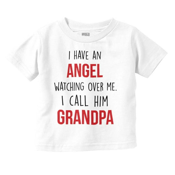 Sweet Grandfather Angel Love Memories Toddler Boy Girl T Shirt Infant Toddler Brisco Brands 12M