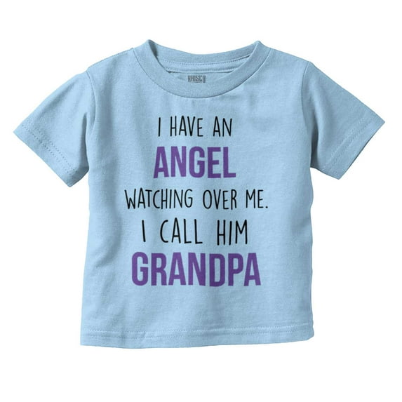 Sweet Grandfather Angel Love Memories Toddler Boy Girl T Shirt Infant Toddler Brisco Brands 12M
