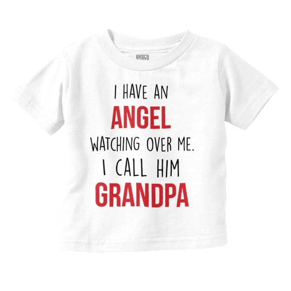 Sweet Grandfather Angel Love Memories Toddler Boy Girl T Shirt Infant Toddler Brisco Brands 2T