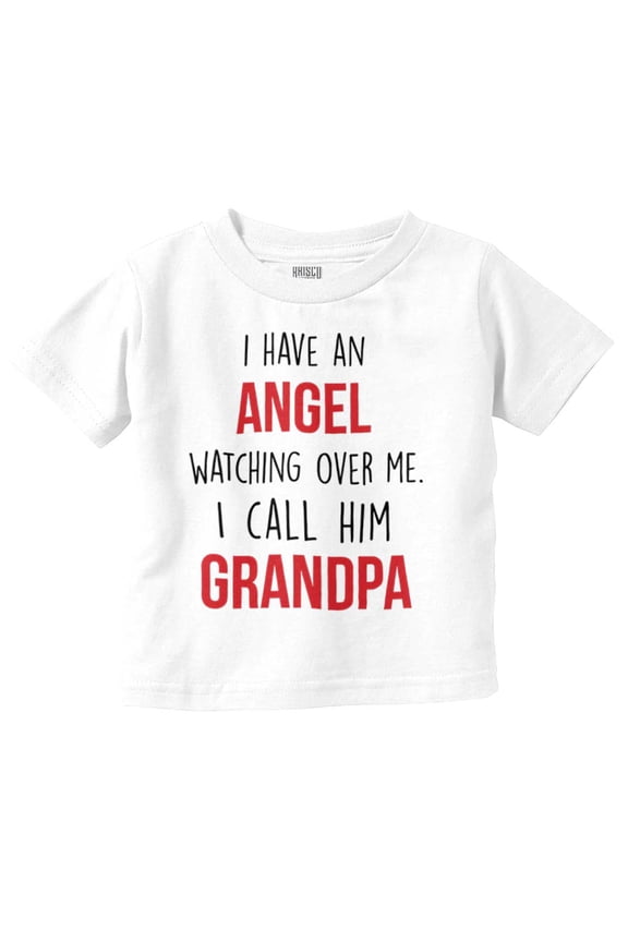 Sweet Grandfather Angel Love Memories Toddler Boy Girl T Shirt Infant Toddler Brisco Brands 5T