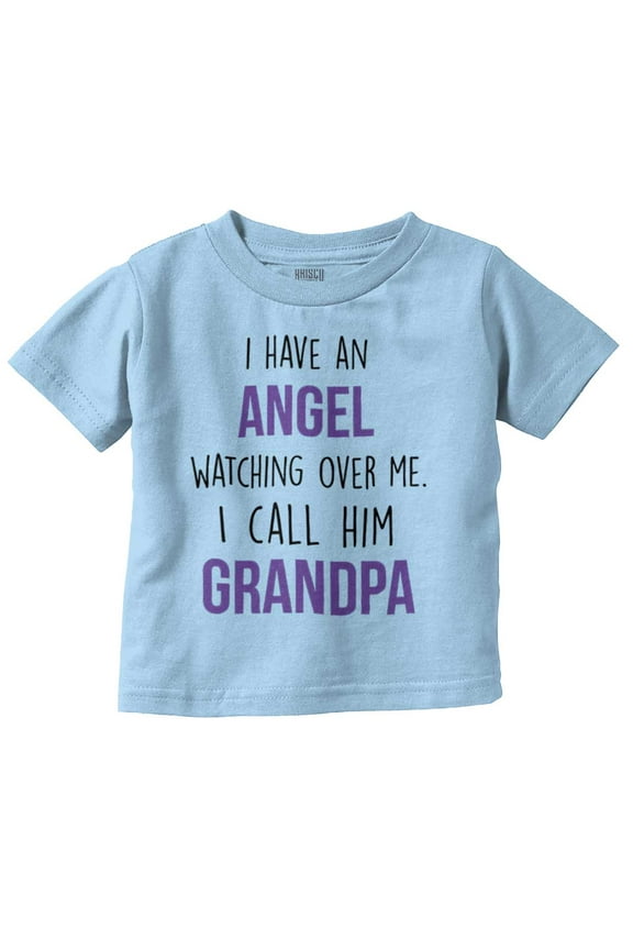Sweet Grandfather Angel Love Memories Toddler Boy Girl T Shirt Infant Toddler Brisco Brands 5T