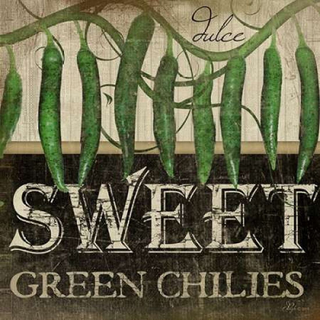 Sweet Green Chilies Canvas Art - Jennifer Pugh (24 x 24)