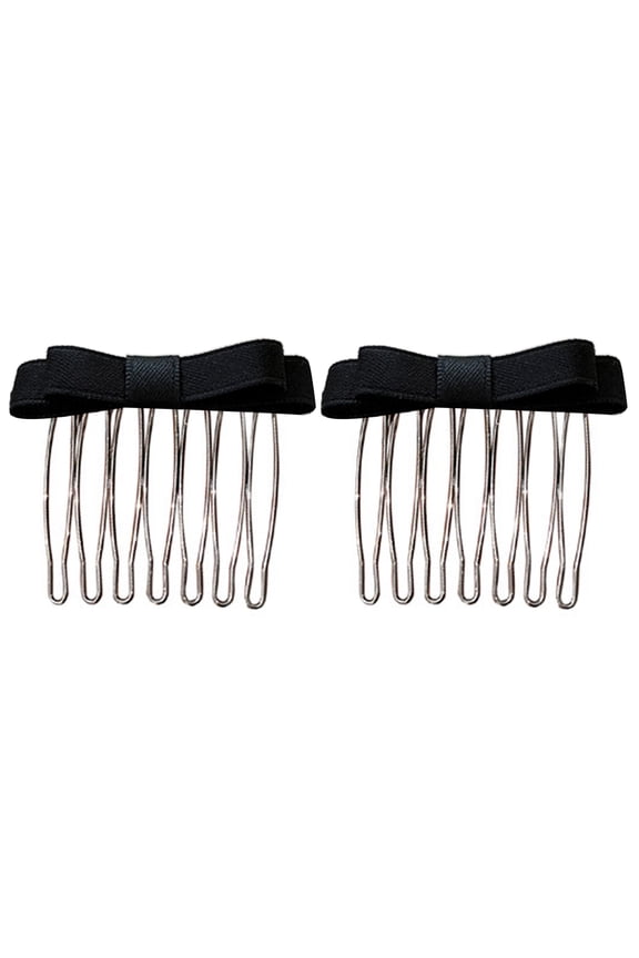 Sweet Hair Bows Ribbon Bowknot Hair Comb Hairpin for Girl Side Bangs French Barrettes Side Pin Elegant Hair Styling Tool