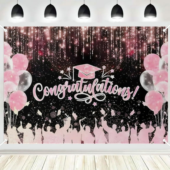 Sweet Happy Class of 2025 Graduation Birthday Backdrop Banner Poster Class of 2025 Graduation Birthday Party Decorations Class of 2025 Graduation Birthday Party Supplies Class of 2025 Graduation Photo