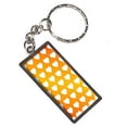 thumbnail image 1 of Sweet Heart Pattern Orange White Keychain Key Chain Ring, 1 of 1
