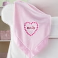 thumbnail image 1 of Sweet Heart Personalized Pink Baby Blanket, 1 of 3