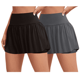 SWSMCLT Women's High Waisted Scooter Cute Skort Skirt Running