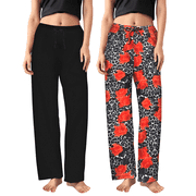 【AMOMENTO】24fw FLORAL DRAWSTRING PAJAMA PANTS Floral Lounge Pants