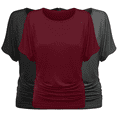 thumbnail image 1 of Sweet Hearts 3-Pack Dolman Top for Women- Short Sleeve Solid Business Casual Shirt with Elastic Side Ruching Made in USA, 1 of 5