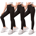 thumbnail image 1 of Sweet Hearts 3-Pack Girls Leggings- Elastic Waist Soft Leggings for Girls Clothes Made in USA, 1 of 6